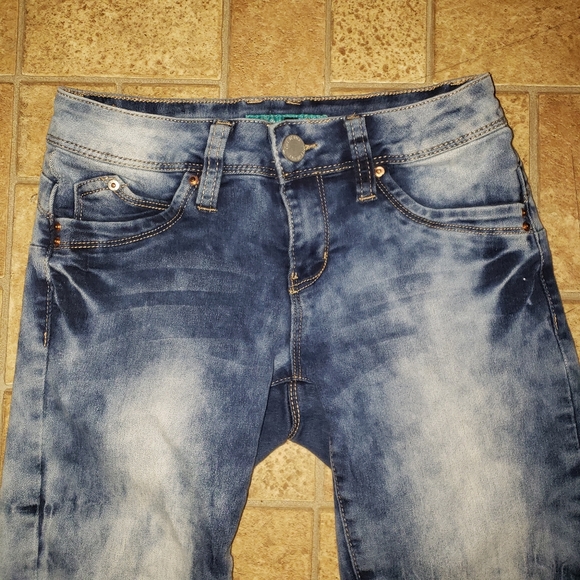 CLEANOUT SALE Tie Dye Blue Jean Shorts - Picture 5 of 5